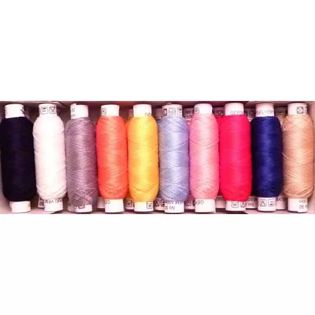 Pamut varrócérna " Patchwork"  100 % pamut, gépselyem, 50-es vastagságú, 100 méter, 310 Ft/cséve 20db/doboz