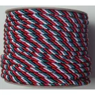 Nemzeti színű sodrott zsinór 3 mm  (25 méteres)