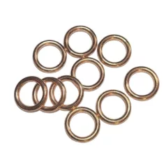   Műanyag karika 16 mm rosegold színű 10 db / csomag. Ruházati, dekorációs karika.