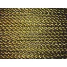 Arany zsinór sodrott 3 mm lurexes, arany vagy ezüst 25 méteres