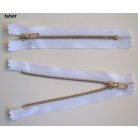 Fémcipzár VT10 zárt réz húzózár 20 cm,    (10 db/csomag) 