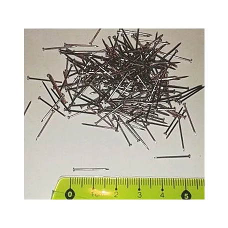Gombostű rövid vasgombostű dekorációhoz, patchworkhöz, 15 mm. 50 gr/doboz. "deyi"  (kb. 500 db)