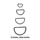 D karika 40 mm ezüst vagy antik színben (25 db /cs) Félkarika