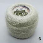 Horgolócérna "szőrös" lurex szállal, több színben választható. Atlas/Kaplan. 20 gr /gombolyag