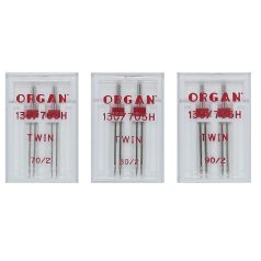   Háztartási varrógéptű Organ Ikertű 2 db iker tű 2 méret/doboz, 130/705H ,