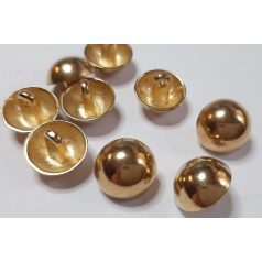   Pitykegomb fém 12,7 mm ( 20-as )  ezüst vagy arany színű, könnyített gomb.  (50 db/cs)