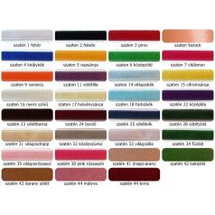   Szatén szalag 20 mm-es, több színben,  dekorációs kellék. (30 méteres)