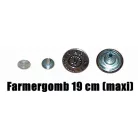 Farmergomb 19 mm, ( WWS felirat) ezüst vagy antik, MAXI . 74 Ft/db (50 db/csomag)