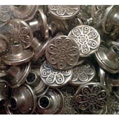   Farmergomb 19 mm, ( WWS felirat) ezüst vagy antik, MAXI . 74 Ft/db (50 db/csomag)