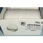 Gépcérna 50-es vastagságú 100 % pamut,  500 m/cséve, fehér v. fekete (5 db v.10 db )