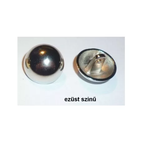 Pitykegomb 12,7 mm ( 20-as ) fém,  ezüst, antik vagy arany színű, könnyített gomb.  (50 db/cs)