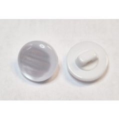   Gyöngyház fehér gomb 15 mm (24-es) hátul varró füles. Blúzgomb. 50 db /csomag