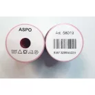 Gépcérna ASPO 120-as 100 % poliészter  500 méter/ orsó. Fehér vagy fekete.  Art. 58019.  5x500 méter / doboz 