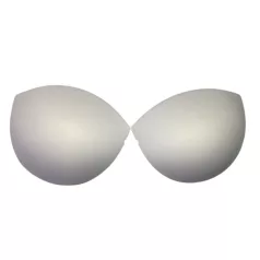   Mellkúp melltartóhoz push up nélküli, "mandula" forma, fehér, több méretben 