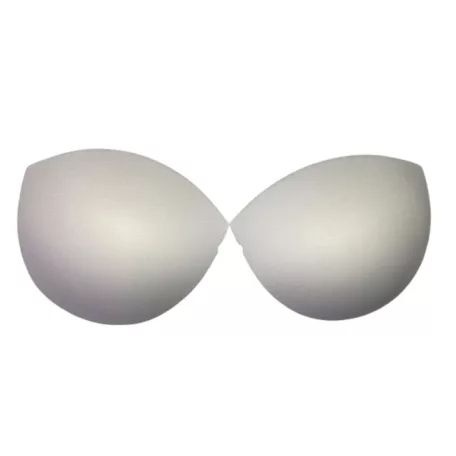 Mellkúp melltartóhoz push up nélküli, "mandula" forma, fehér, több méretben 