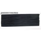 Gumizsinór 1 mm-es hengeres kalapgumi, fekete vagy fehér, (Art:4230/2)  ( 50 méteres)