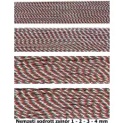 Nemzeti színű sodrott zsinór 1 mm-es ( 50 méteres)