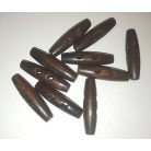 Somgomb fa, 40 mm, vágott végű, barna  (10 db /cs )