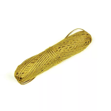 Sujtás, paszomány zsinór lurex 5 mm, fonott, többféle színben.50 m Sujtás, mentezsinór. 