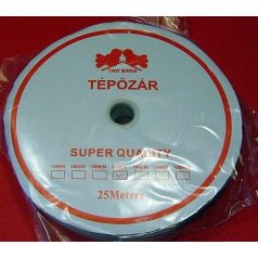   Varrható tépőzár 30 mm csak a bolyhos rész fehér vagy fekete,  ( 25 méteres) 