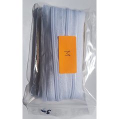 Méteres cipzár RT0-ás (3-as) fehér, 3 méter (maradék)