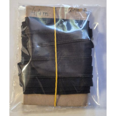 Méteres cipzár RT0-ás (3-as) fekete, 4,4 méter (maradék)