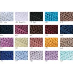   Violet horgoló fonal 50 gr-os pamut. Többféle színben. 6 db / csomag   Ne 10/3 Nm 17/3 282 méter . YarnArt 