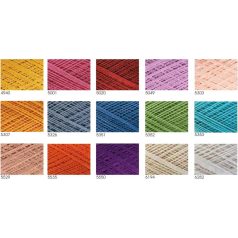   Violet horgoló fonal 50 gr-os pamut. Többféle színben. 6 db / csomag   Ne 10/3 Nm 17/3 282 méter . YarnArt 