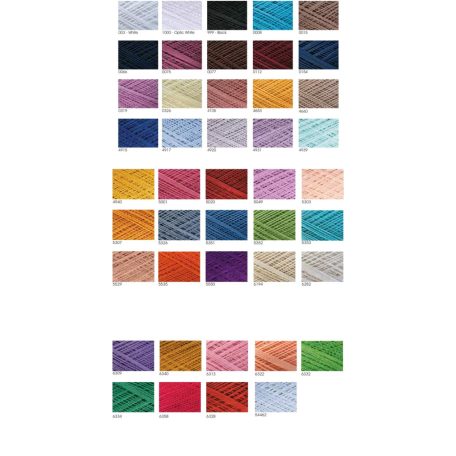 Violet horgoló fonal 50 gr-os pamut. Többféle színben. 6 db / csomag   Ne 10/3 Nm 17/3 282 méter . YarnArt 