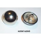 Pitykegomb 17 mm (28-as) fém,  fényes  vagy matt ezüst, réz antik színben, hátul varró  ( 50 db) 