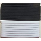 Gumipertli 9 mm erősített gumiszalag fehér és fekete színben (14 szálas) (50 méteres)