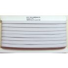 Gumipertli 9 mm erősített gumiszalag fehér és fekete színben (14 szálas) (50 méteres)