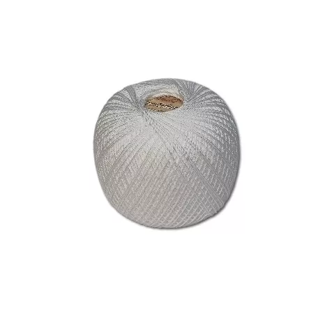 Honleány horgoló cérna 50 gr, fehér színben, 12-es vastagságú. 1 gombolyag
