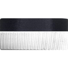 Heveder 40 mm bordás fekete vagy fehér. ( 25 méteres)