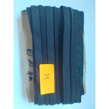 Méteres cipzár RT10 fekete színben (7-es)  4 méter (maradék)