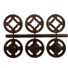   Műanyag patent varrható, 7 mm-10 mm -13 mm.  Fehér, átlátszó vagy fekete, 990 Ft/csomag 