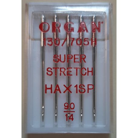 Háztartási varrógéptű, Organ STRECH  90-es, 130/705 H,  (5 db/levél)