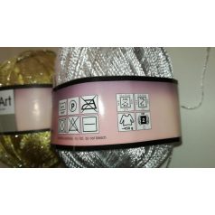   Brigith arany vagy ezüst metál szálas fonal, 90 gr/340 méter. Összetétel: 80% polyamid - 20 % Metallic 6 db /csomag/szín