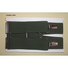 Nadrágtartó "X" hátsóval, 110-115 cm hosszú, 36 mm széles kantár gumival, állítható csattal. Többféle színben, (115/36) 