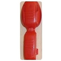   Zsinórvég piros műanyag, pattintós, max. 4 mm-es zsinórhoz, 100 db/csomag. 