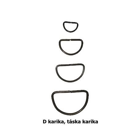 D karika 50 mm ezüst színben (10 db /cs) Félkarika.