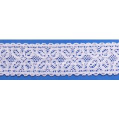   Pamut csipke közép, 45 mm széles, X mintával. 20 méteres