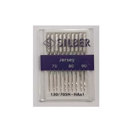 Háztartási varrógéptű SILBER JERSEY vegyes méretek (70-80-90)  ( 10 db/levél)