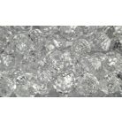 Akril golyógomb, 10mm ( 16-os), átlátszó, felvarrható. Menyasszonyi vagy elegáns blúzgomb. 10 db/csomag