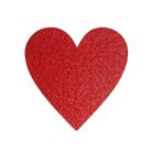 Piros szív alakú filc anyag 8 cm x 8 cm. Kellék. 1 db