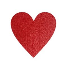 Piros szív alakú filc anyag 8 cm x 8 cm. Kellék. 1 db