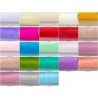 Organza 12 cm széles dekorációs szalagok, többféle színben (10 m)