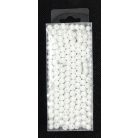 Dobozos tekla gyöngy  6 mm,  fehér gyöngy kb: 650 db / csomag . Fűzhető gyöngyök