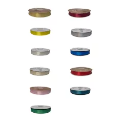   Szatén szalag 16 mm többféle színben.  Kétoldalas szalag 50 méter/orsó. Dekorációs kötöző szalag.