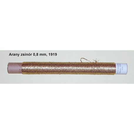 Arany zsinór lurex  0,8 mm-es szövött,  38 Ft/méter (1919) (100 m)